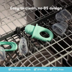 Nibler din silicon Frida Baby Push Pop Albastru cumpăra în Chișinau. Foto 6