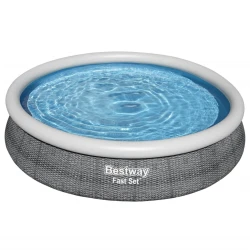 Bazin pentru copii Bestway Fast Set Grey + pompă de filtrare 1249 l/h, 5377 litri cumpăra în Chișinau. Foto 2