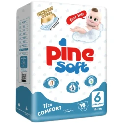 Подгузники Pine Soft 6 Extra Large (15+ кг), 16 шт. купить в Кишиневе. Фото 1