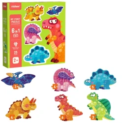 Puzzle Mideer Cute Dinosaurus, 25 elemente cumpăra în Chișinau. Foto 2