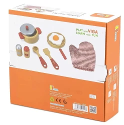 Set joacă bucătar Viga Micul bucătar, culoare roșie cumpăra în Chișinau. Foto 3