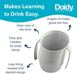 Cană înclinată Caretero Doidy Grey, 200 ml cumpăra în Chișinau. Foto 2