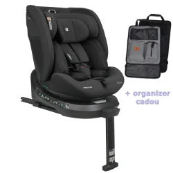 Scaun auto 40-150 cm (i-Size) Isofix KikkaBoo i-Orbit Black, rotativ 360 cumpăra în Chișinau