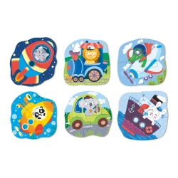 Puzzle educativ Dodo 6 în 1 Transport, 2-3-4 elemente cumpăra în Chișinau. Foto 2