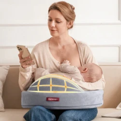 Подушка для кормления Momcozy Exclusive Memory Grey, 57x37 см купить в Кишиневе. Фото 7