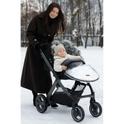 Зимний чехол для коляски Caretero Aspen Silver, 95x45 см купить в Кишиневе. Фото 8