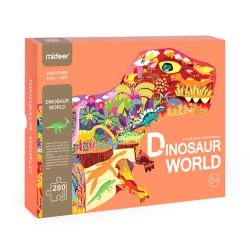 Puzzle Mideer Dinosaur World, 280 elemente cumpăra în Chișinau. Foto 1