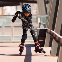 Защита на локти, колени и ладони Powerslide One Basic Kids Black размер XS купить в Кишиневе. Фото 6