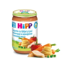 Пюре HiPP Овощное и вермишелевое с курицей (12 месяцев+), 220 г купить в Кишиневе. Фото 1