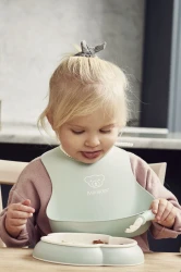 Слюнявчик из силикона BabyBjorn powder Green/Pink, 2 шт купить в Кишиневе. Фото 3