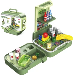 Чемодан с магазином товаров внутри Essa Toys, 43 детали купить в Кишиневе. Фото 1