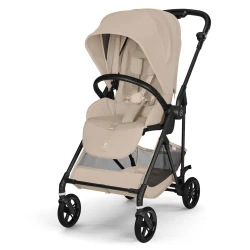 Прогулочная коляска с реверсивным блоком Cybex Melio Carbon B Almond Beige купить в Кишиневе. Фото 2