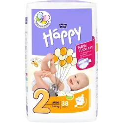 Подгузники Bella Baby Happy Mini 2 (3-6 кг), 38 шт. купить в Кишиневе. Фото 1