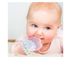 Mănușă pentru Dentiție BabyJem Butterfly Roz cumpăra în Chișinau. Foto 7