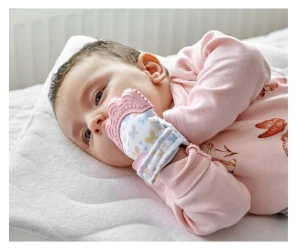 Mănușă pentru Dentiție BabyJem Butterfly Roz cumpăra în Chișinau. Foto 6