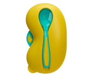 Миска с ложкой и крышкой U-grow Blue&Yellow, 270 мл купить в Кишиневе. Фото 5