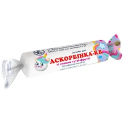 Supliment alimetar Аскорбинка KV Acid ascorbic cu aroma de tutti-frutti, 10 tablete cumpăra în Chișinau. Foto 1