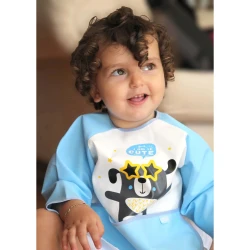 Полиэстеровый слюнявчик BabyJem Poly Bib Blue купить в Кишиневе. Фото 2