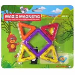 Set constructie magnetic Essa Toys Basic Plus Set Line, 5 elemente cumpăra în Chișinau. Foto 1