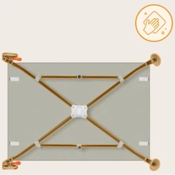 Кроватка манеж Lionelo Laura Beige Sand купить в Кишиневе. Фото 16