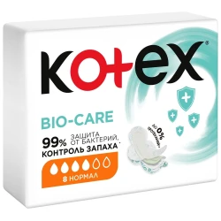 Прокладки Kotex Bio Care Normal, 8 шт. купить в Кишиневе. Фото 1