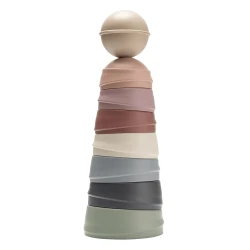 Piramidă Bibs Wobbly Tower Rainbow cumpăra în Chișinau. Foto 1