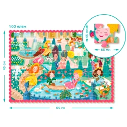 Пазл Dodo Принцессы на прогулке, 100 элементов купить в Кишиневе. Фото 3