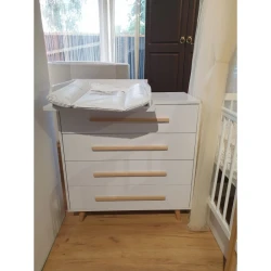 Comoda-masuta de infasat Eucalyptus Napoli90 White cumpăra în Chișinau. Foto 6