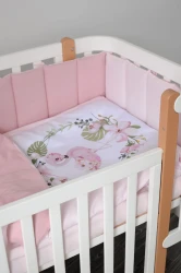 Lenjerie de pătuț Veres Flamingo pink new (6 piese), 120x60 cm cumpăra în Chișinau. Foto 3