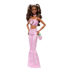 Кукла Barbie Deluxe Style № 12, розовый джинсовый топ и джинсы клёш купить в Кишиневе. Фото 4