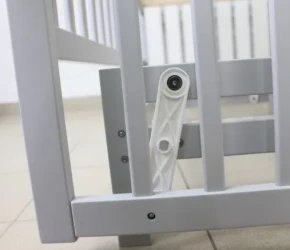 Комплект: Кроватка Kuzya Cristina Grey + Матрас Kuzya 120x60 + Постельное бельё 8 предметов PernaMea Confort купить в Кишиневе. Фото 13