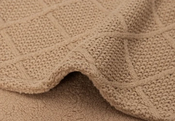 Păturică Jollein Check Knit Biscuit/Teddy Fleece, 100x150 cm cumpăra în Chișinau. Foto 5