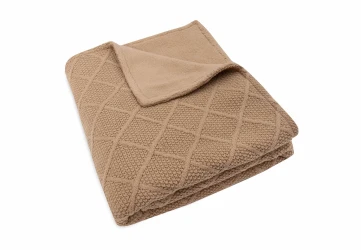 Păturică Jollein Check Knit Biscuit/Teddy Fleece, 100x150 cm cumpăra în Chișinau. Foto 3