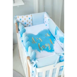 Комплект в кроватку Veres It s a boy! Blue (3 предметов), 120x60 cм купить в Кишиневе. Фото 1