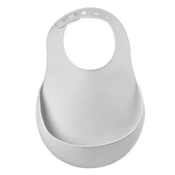 Слюнявчик силиконовый Beaba Light Grey купить в Кишиневе