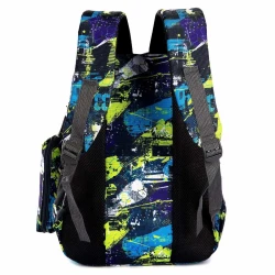 Школьный большой рюкзак с пеналом Mesco Blue&Yellow, 44x32x16 см купить в Кишиневе. Фото 2
