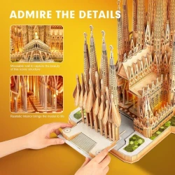 Пазл 3D Cubic Fun Sagrada Familia, 696 элементов купить в Кишиневе. Фото 6