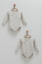 Body cu mânecă lungă Caramell Cute Bear Grey, 2 buc. (0L) cumpăra în Chișinau. Foto 1