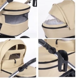 Carucior 2 in 1 Coletto Fado FX-03 beige cumpăra în Chișinau. Foto 3