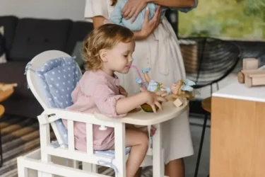 Стульчик для кормления 2 в 1 DeSon Pampuh Белый купить в Кишиневе. Фото 5