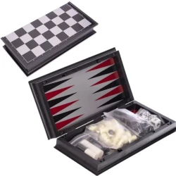 Настольная игра Essa Toys 3 в 1 "Шахматы, шашки, нарды" купить в Кишиневе. Фото 3