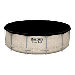 Piscină cu cadru metalic Bestway Power Steel cu baldachin 396x107 cm, 11133 litri cumpăra în Chișinau. Foto 2