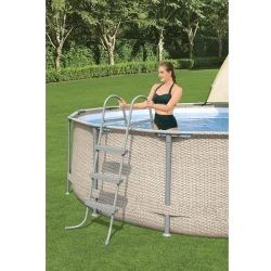 Piscină cu cadru metalic Bestway Power Steel cu baldachin 396x107 cm, 11133 litri cumpăra în Chișinau. Foto 4