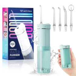 Портативный ирригатор JTF Sonic F300 с 5 насадками и УФ-лампой Turquoise купить в Кишиневе. Фото 1