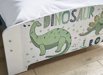 Детская кровать U-Grow Junior Dinosaur Green & White, 143x77 см купить в Кишиневе. Фото 5