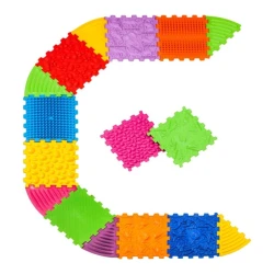 Covoraș-puzzle ortopedic de masaj Ortek Dinozauri, set de 10 elemente + 6 triunghiuri cumpăra în Chișinau. Foto 1
