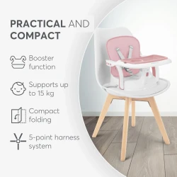 Стул для кормления Kikkaboo Chewy Pink купить в Кишиневе. Фото 6