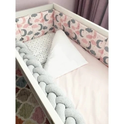 Lenjerie de patut Veres Sleepy Moon Pink (6 piese), 120x60 cm cumpăra în Chișinau. Foto 3