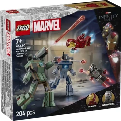 Set construcție Lego Marvel Iron Man and War Machine vs. Hammer Drones, 204 elemente cumpăra în Chișinau. Foto 1