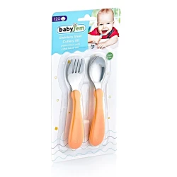 Set de tacâmuri BabyJem Orange/Grey cumpăra în Chișinau. Foto 2